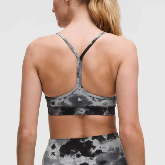Lululemon Flow Y Bra Nulu Infinity Dye Starlight Asphalt Grey Anchor Black - Picture 2 of 7
